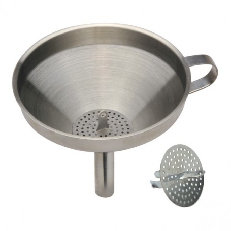 Stainless Steel Funnel With Strainer