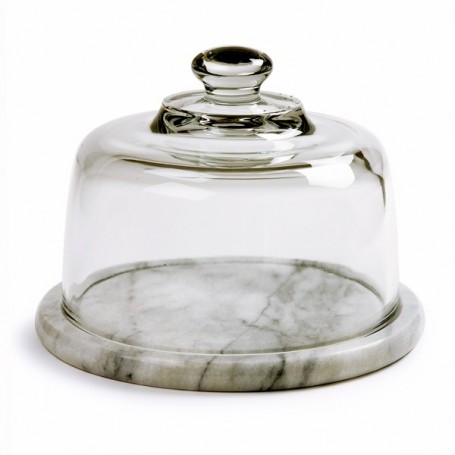 Marble Cheese Board With Glass Dome