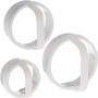 Set of 3 Round Biscuit/Cookie Cutters
