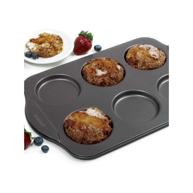 Norpro - Nonstick Puffy Muffin Crown Pan - 6 Count