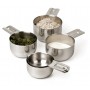 Set of 6 Stainless Steel Measuring Cups