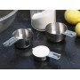 Set of 6 Stainless Steel Measuring Cups