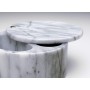 Swivel Top Salt Box - White Marble