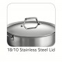 Tramontina - 5 Quart Prima Stainless Steel Covered Deep Saute Pan