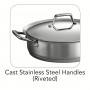 Tramontina - 5 Quart Stainless Steel Covered Saute Pan
