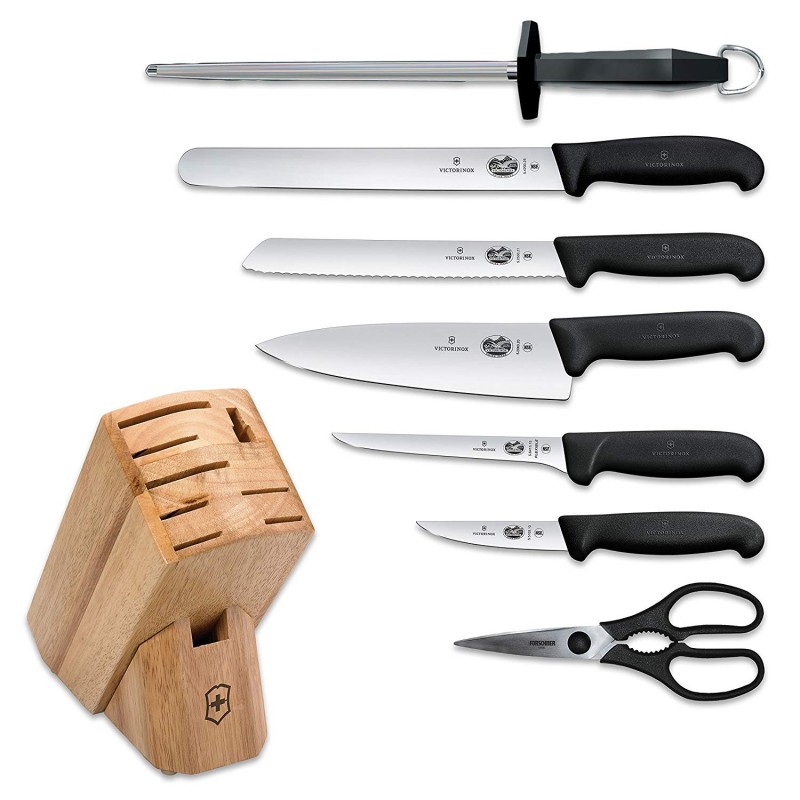 Victorinox kitchen knives block 8 pieces