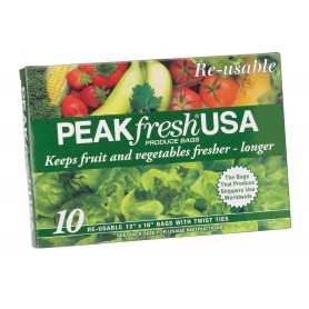 PEAKfresh USA Produce Bags - Set of 10