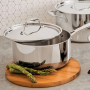 Tramontina - Tri-Ply Clad Stainless Steel Covered Sauce Pan