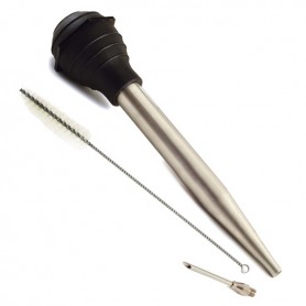 Gift of a 11" Stainless Steel Baster with Injector and Cleaning Brush