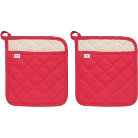 Gift of Set of 2 Red Superior Potholders
