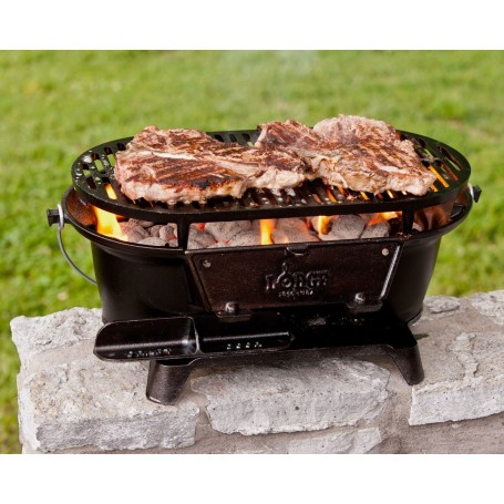 Grill Review: Lodge L410 Pre-Seasoned Sportsman's Charcoal Grill
