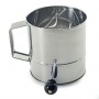 3 Cup Stainless Steel Hand Crank Sifter