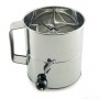 8 Cup Stainless Steel Hand Crank Sifter