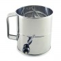8 Cup Stainless Steel Hand Crank Sifter