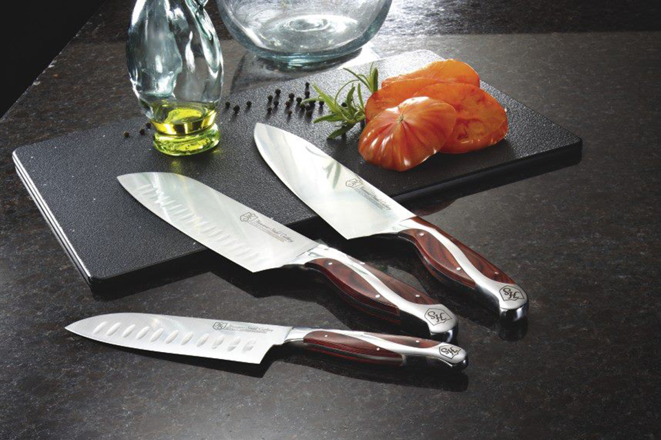 Set de tabla para cortar pan con cuchillo de madera promocionales, CAS 56